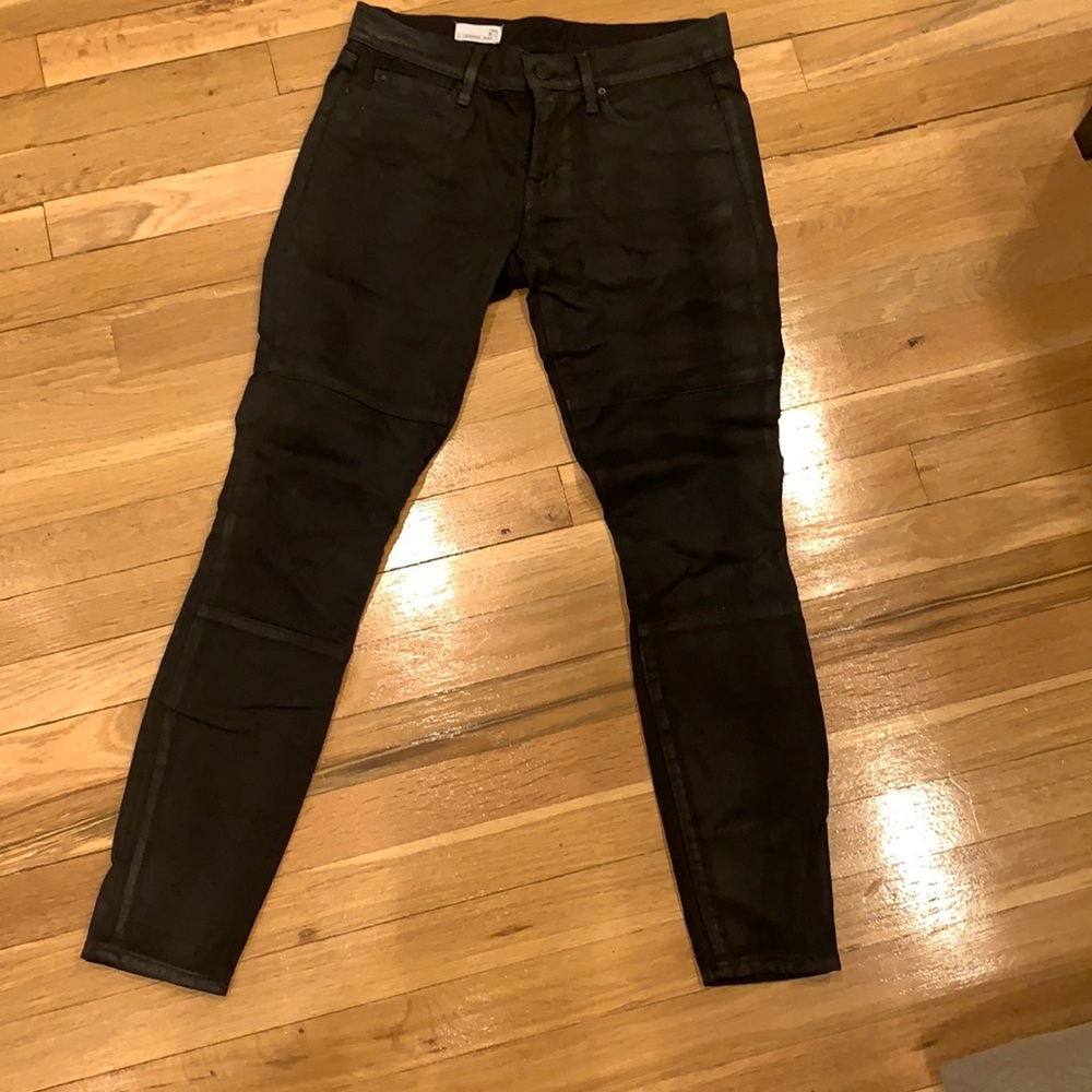 Gap lmild waxy legging jeans in distressed black